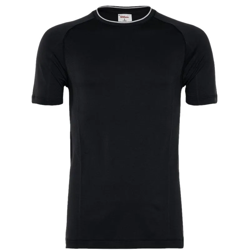 Camiseta Wilson Equipe Seamless Crew Negro