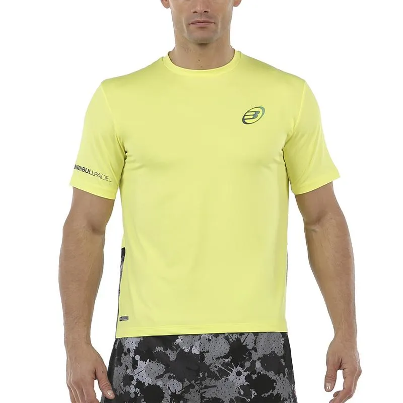 Camiseta Bullpadel Union Amarillo Azufre Fluor