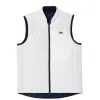 Colete Lacoste Slim Fit Azul Marinho Branco para Mulheres