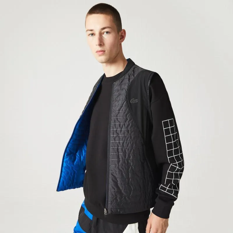 Lacoste Sport Reversible Estofamento Azul Preto