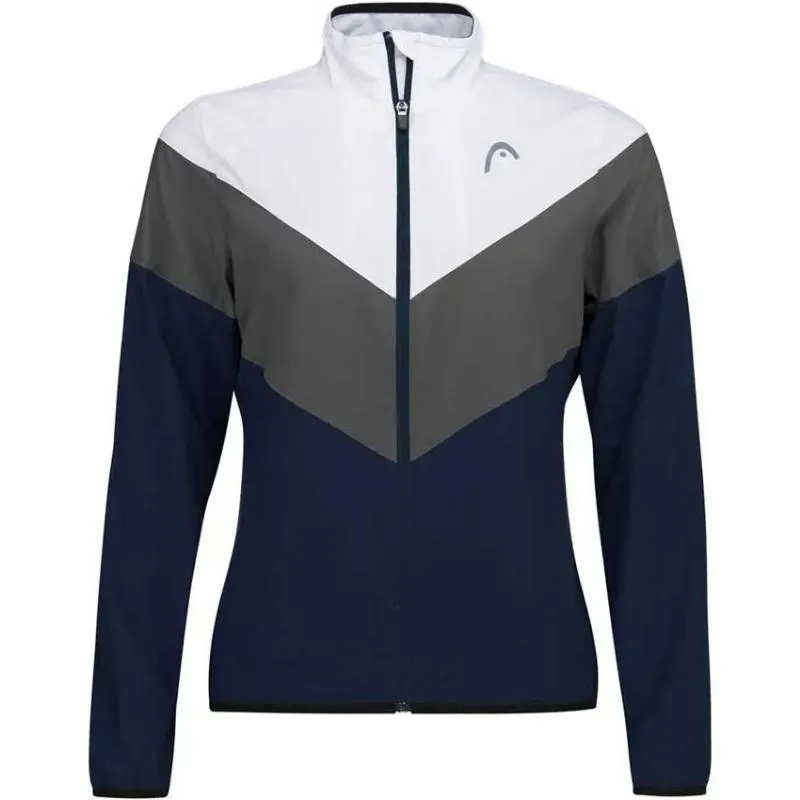 Jaqueta Head Club 22 Azul Marinho Branco Feminino
