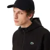 Jaqueta elástica esportiva Lacoste Preta