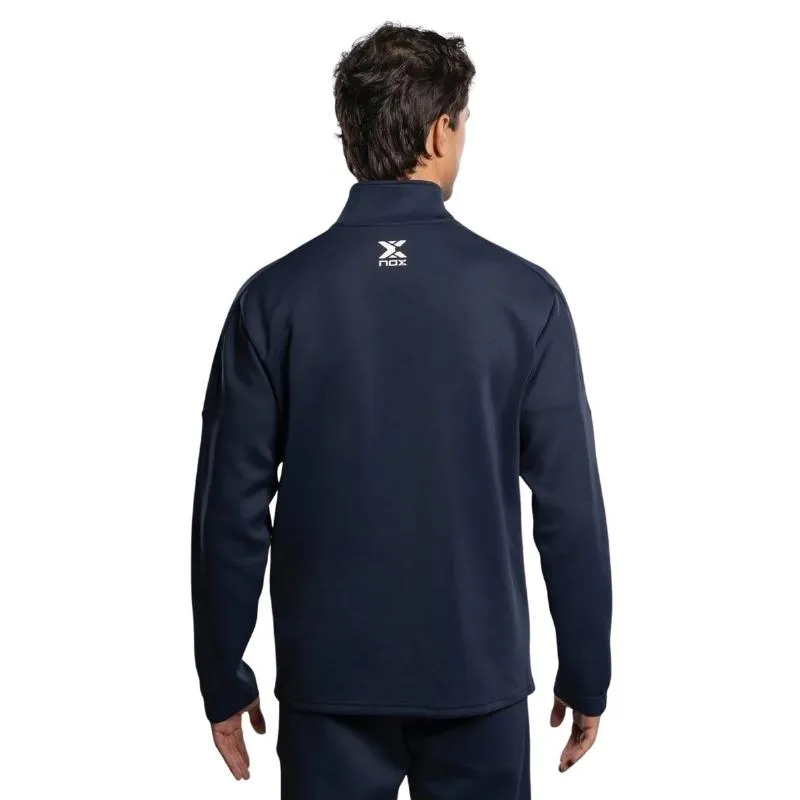 Jaqueta Azul-Marinho Branca da Equipe Nox