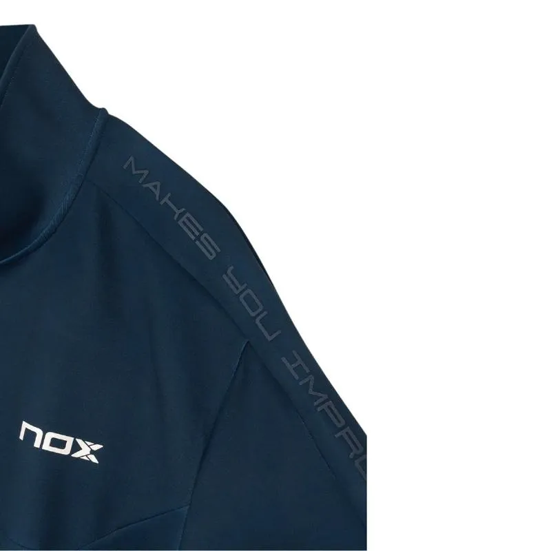 Jaqueta Azul-Marinho Branca da Equipe Nox