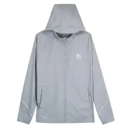 Nox Hellgraue Windjacke