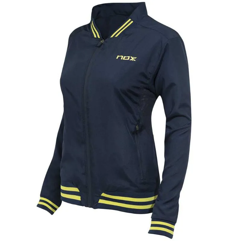 Blusão Corta-vento Feminino Nox Pro Lime Blue