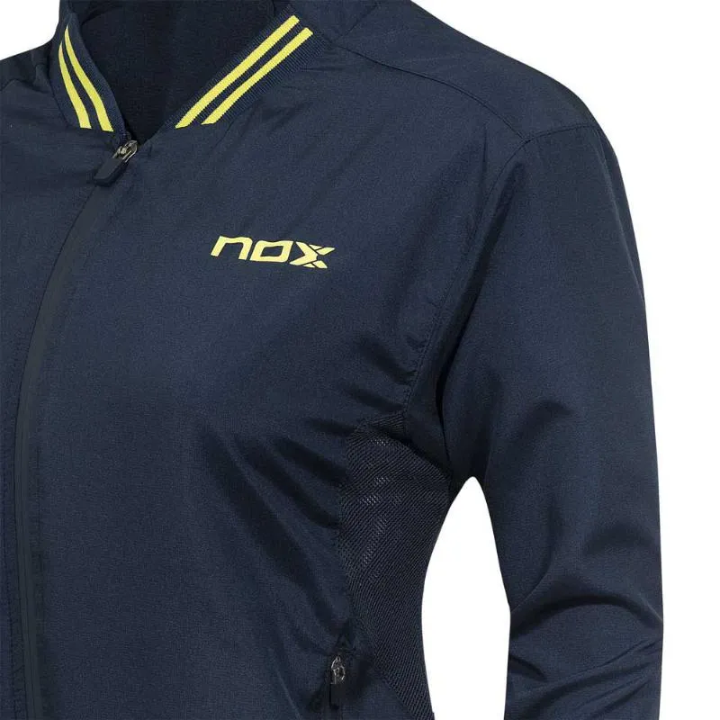 Blusão Corta-vento Feminino Nox Pro Lime Blue