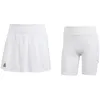 Saia Adidas Plissada Aeroready Pro Preto Branco