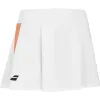Falda Babolat Joga Blanco Naranja Junior