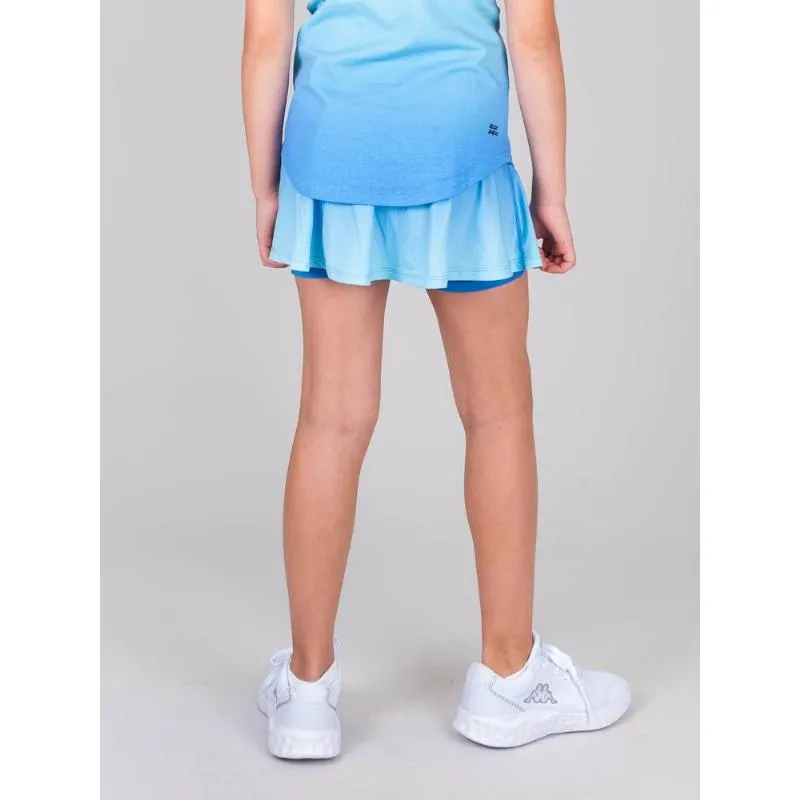 Falda Bidi Badu Colortwist Impresso Ondulado Aqua Azul Junior