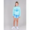Falda Bidi Badu Colortwist Impresso Ondulado Aqua Azul Junior