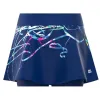 Falda Bidi Badu Decoração Estampada Ondulada Azul Oscuro