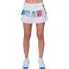 Falda Bidi Badu Kaleido Mistura Blanco Plissada