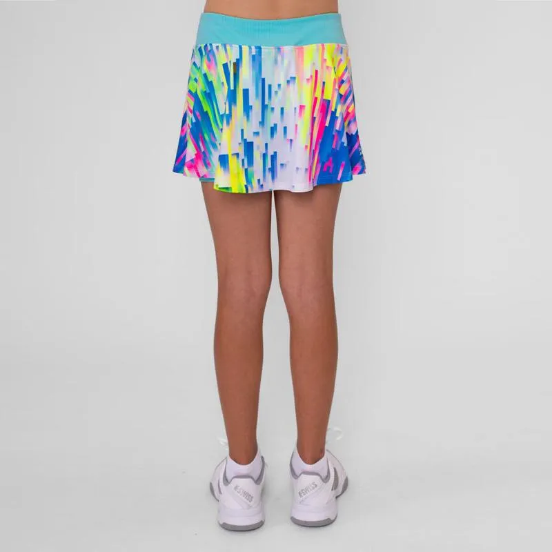 Falda Bidi Badu Melbourne Impresso Wavy Aqua Mix Junior