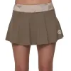 Falda Bidi Badu Paris Estampado Ondulado Marron Bege