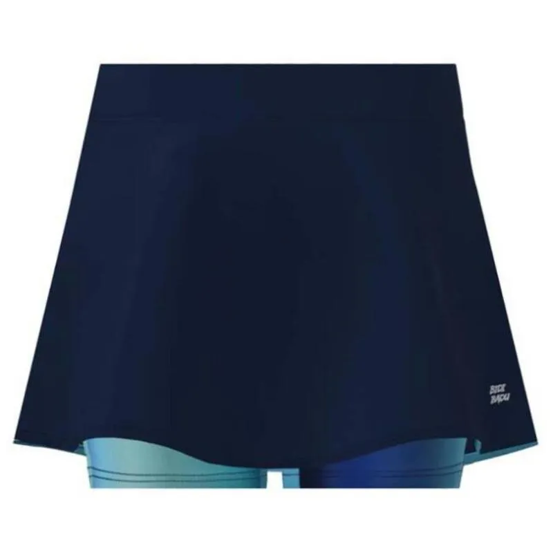 Falda Bidi Badu Spectrum Impresso Ondulado Azul Oscuro Aqua