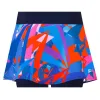 Falda Bidi Badu Estampa Estampada Ondulada Azul Oscuro