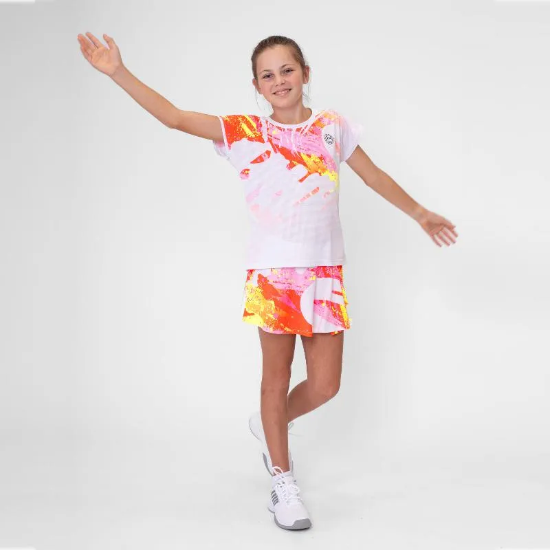 Falda Bidi Badu Wild Arts Impresso Wavy Blanco Mix Junior