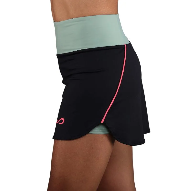 Falda Graça Infinita Floresta Negro Verde