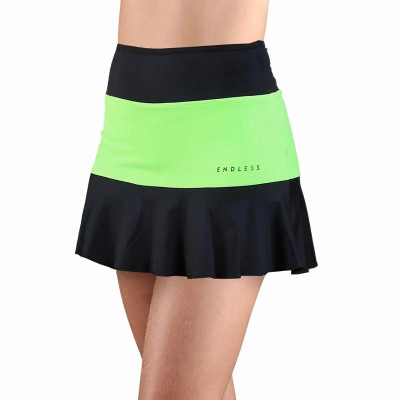 Falda Endless Lace Negro Verde Júnior