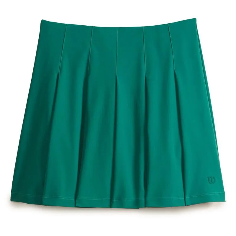 Falda Wilson Clássico Plissado Verde