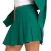 Falda Wilson Clássico Plissado Verde