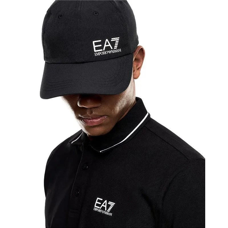 Armani EA7 Tennis Cap Black White
