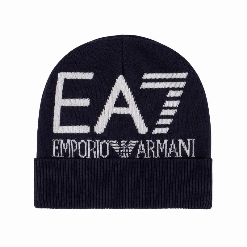 Gorro Armani EA7 Beanie Azul Armani Blanco