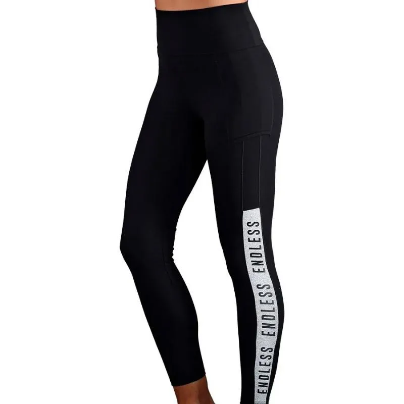 Mallas Endless Syncro Negro China Cinza