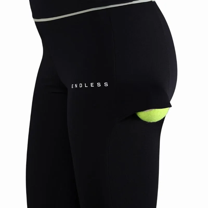 Mallas Endless Vanity Pocket Negro Verde Claro
