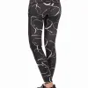 Mallas Lotto Run Fit II Negro Rosa Pastel