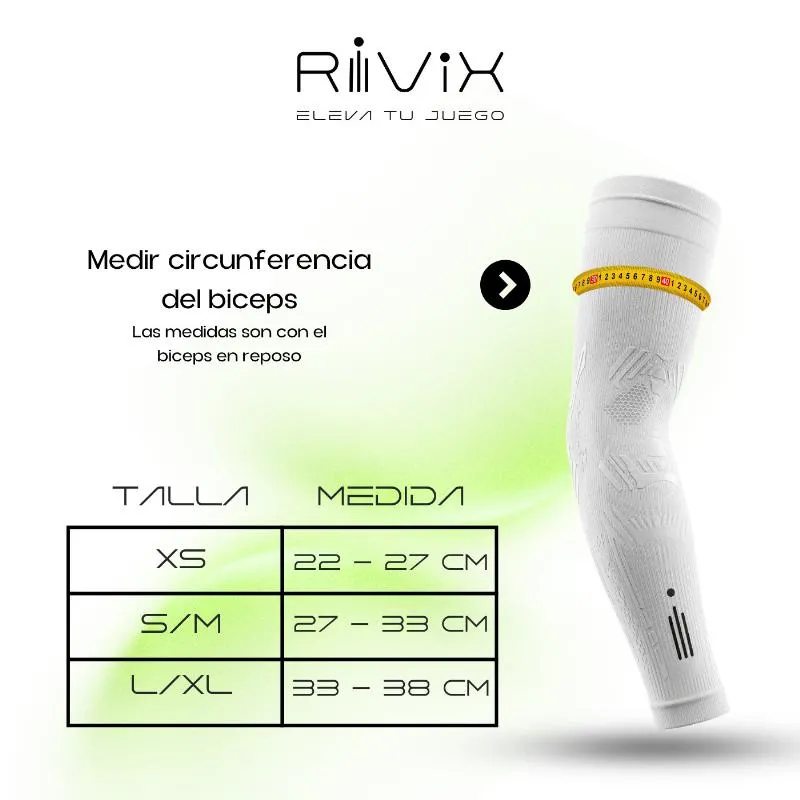 Rivix White Arm Warmers 1 Unit