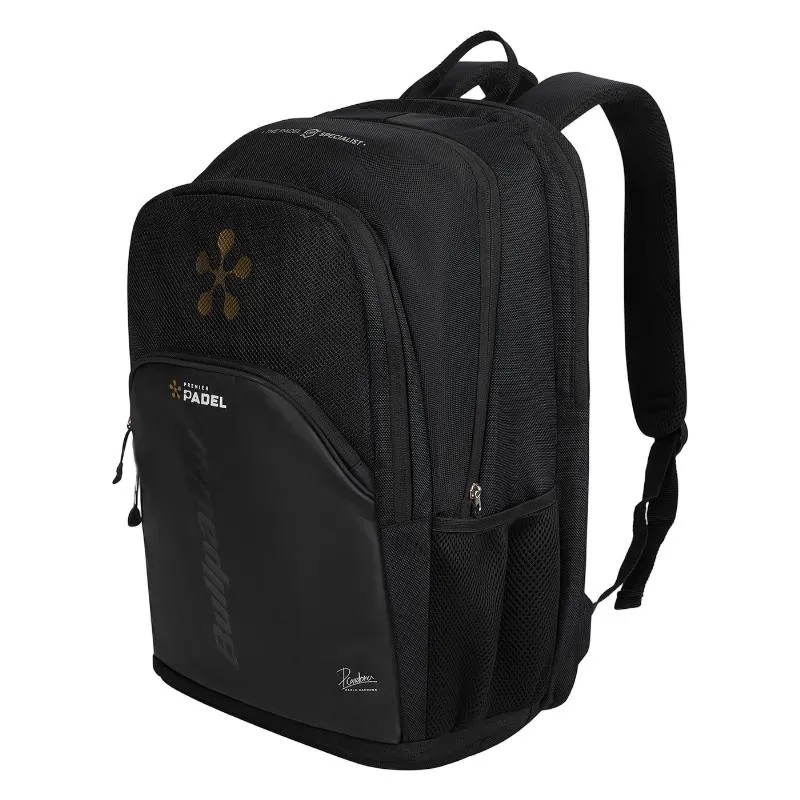 Mochila Bullpadel Pablo Cardona Premier Padel Vertex Geo BPM26008 Negro