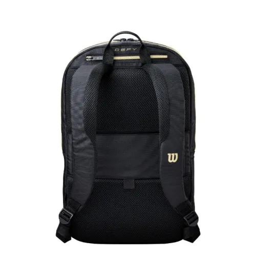Mochila Wilson Defy V1 Negro Dorado