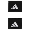 Munequeras Adidas Cortas Negro Blanco 2 Unidades