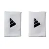 Adidas Long White Black Wristbands 2 Units