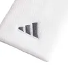 Muñequeras Adidas Largas Blanco Plata 2 Unidades