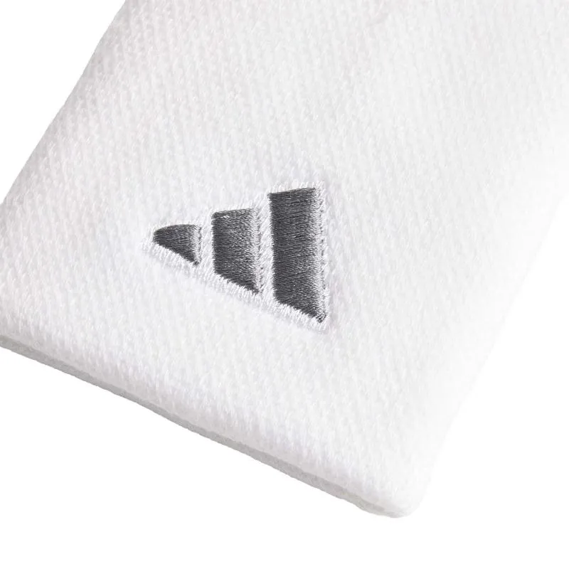 Muñequeras Adidas Largas Blanco Plata 2 Unidades