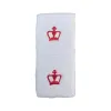 Couronne noire Short White Wristbands 2 Unites