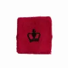 Black Crown Short Fluorescent Pink Wristbands 2 Units