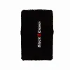 Black Crown Long Black Wristbands 2 Units