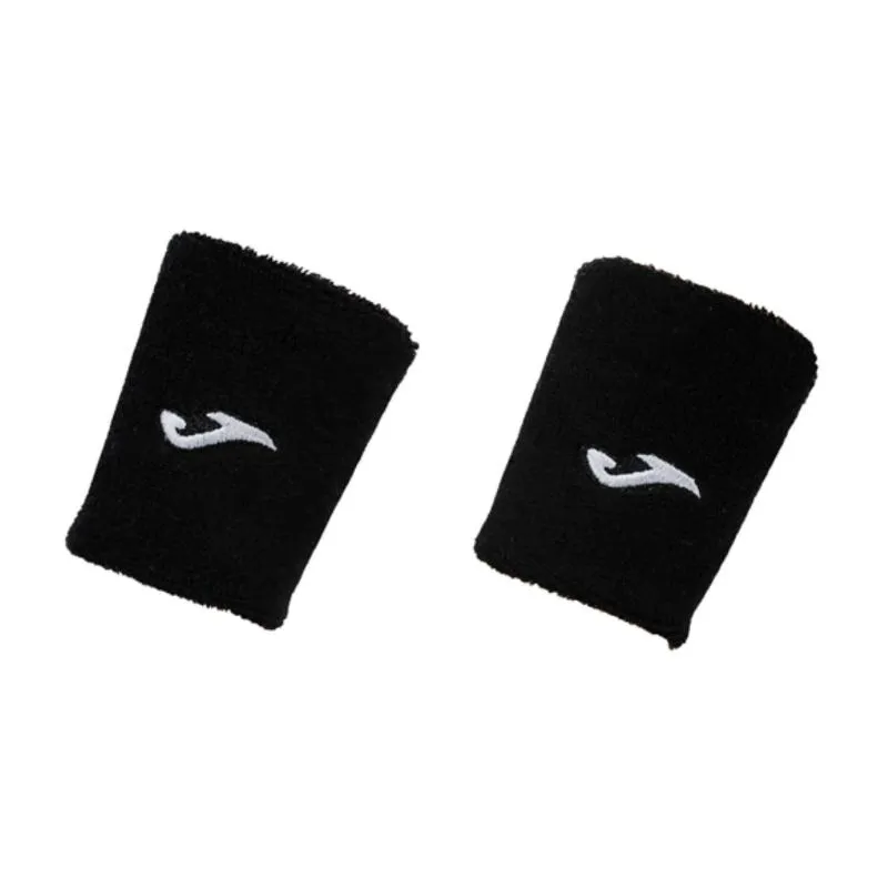 Joma Logo Black Wristbands 2 Units
