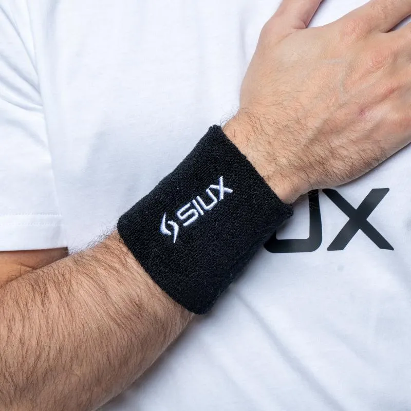 Siux Basic 26 Short Black Wristbands 2 Units
