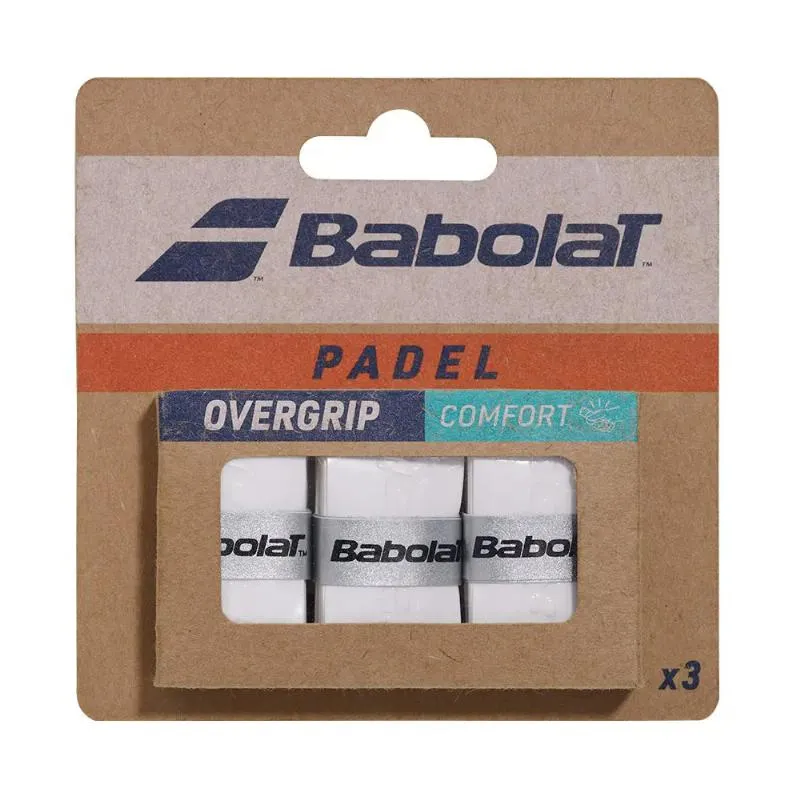 Overgrips Babolat Comfort Padel Blanco 3 Unidades