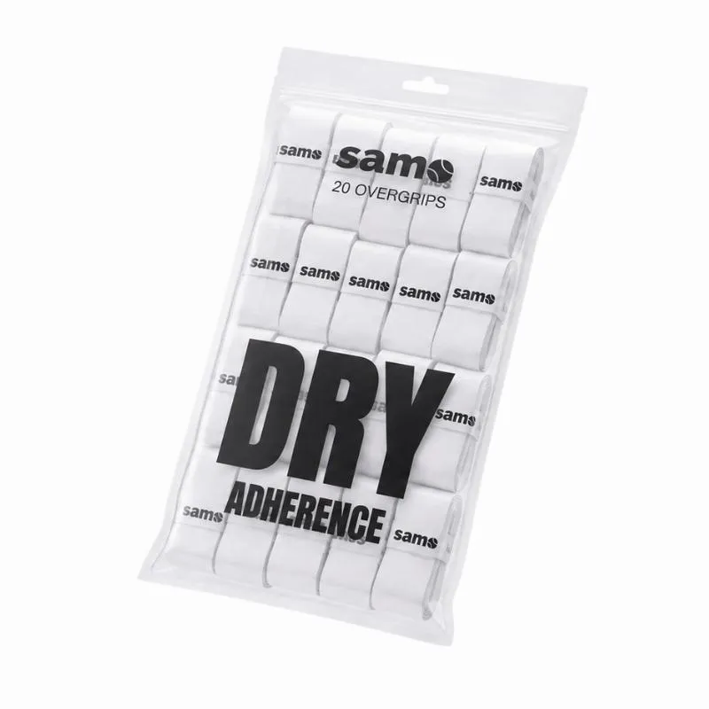 Overgrips Samo Dry Adherence Liso Blanco 20 Unidades