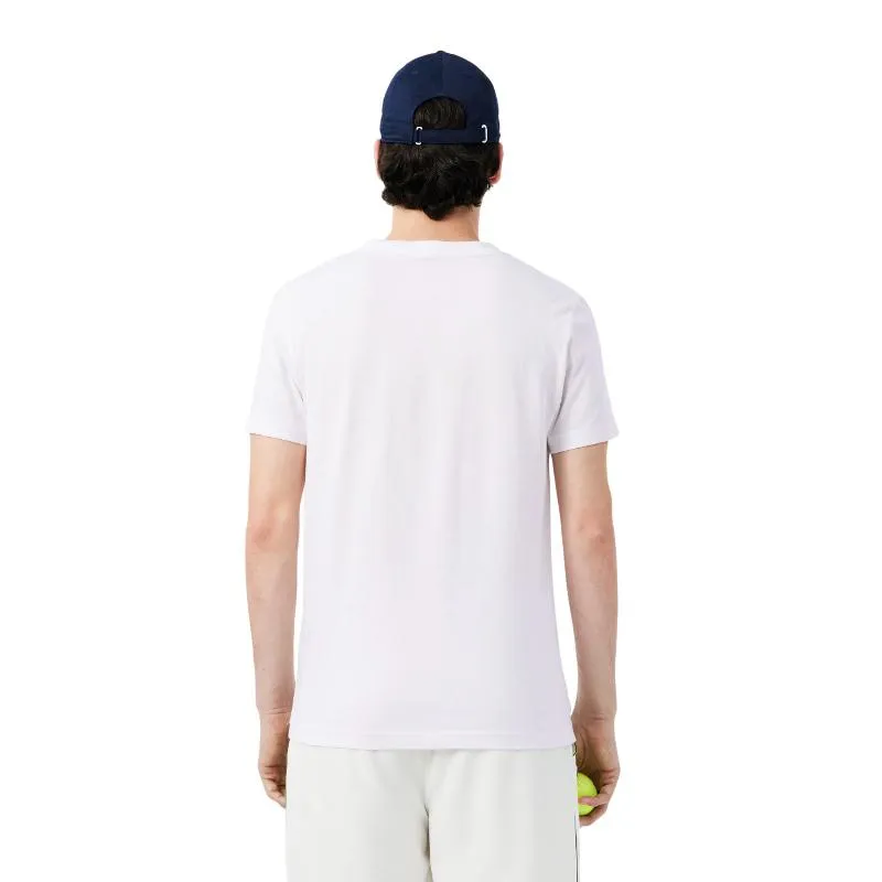 Pack Camiseta Lacoste Novak Djokovic Blanco y Gorra Negro