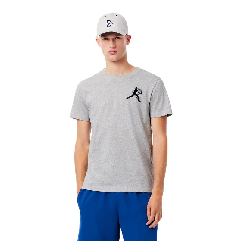 Pack Camiseta Lacoste Novak Djokovic Boné Cinza e Branco
