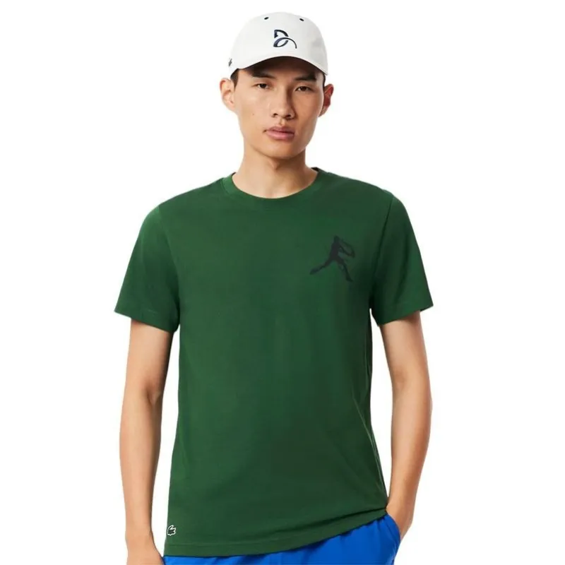 Pack Lacoste Novak Djokovic T-Shirt Verde e Branco Boné