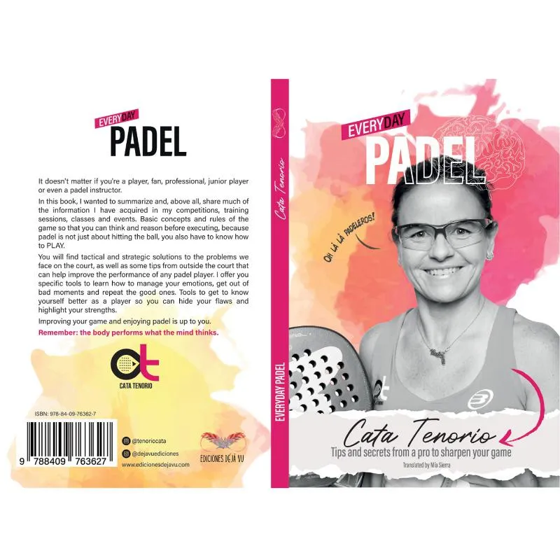 Embale Cata Tenorio Addictive Javea C10 Óculos + Livro de Padel Inglês