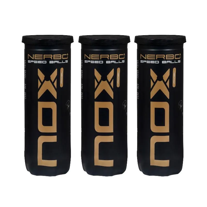 Pack de 3 Botes de 3 Pelotas Nox Nerbo Plus Speed